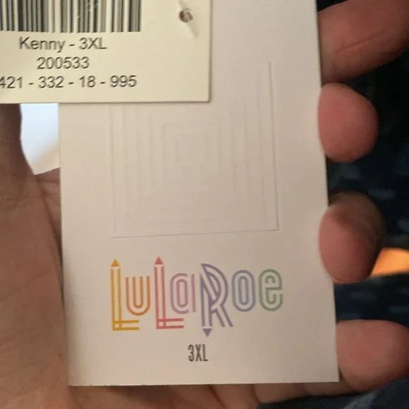 LuLaRoe NWT Kenny jean jacket 3XL - Picture 9 of 16